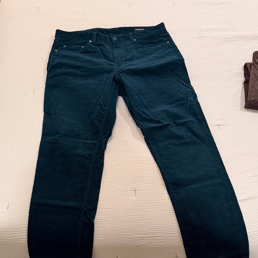 Bonobos Men's Deep Teal Corduroy Pants
